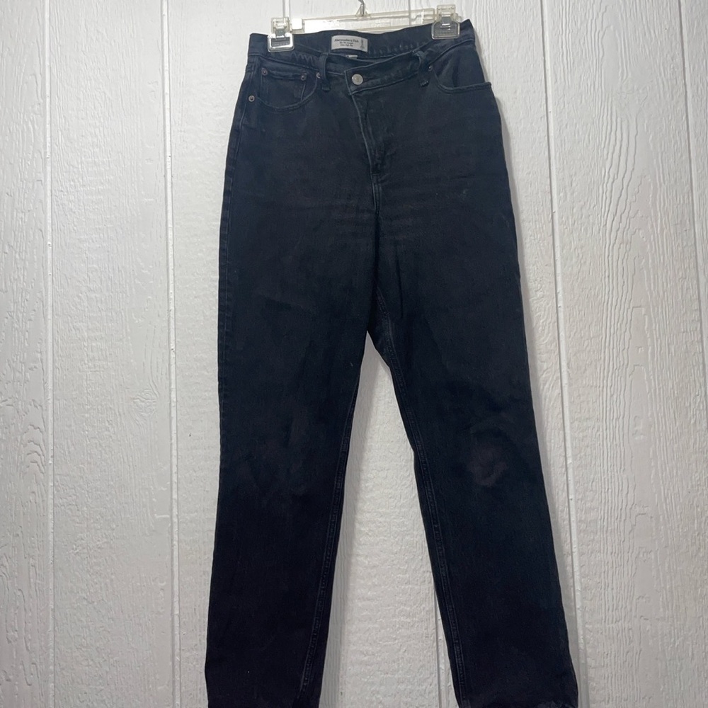 abercrombie 90s straight ultra high rise curve love jeans